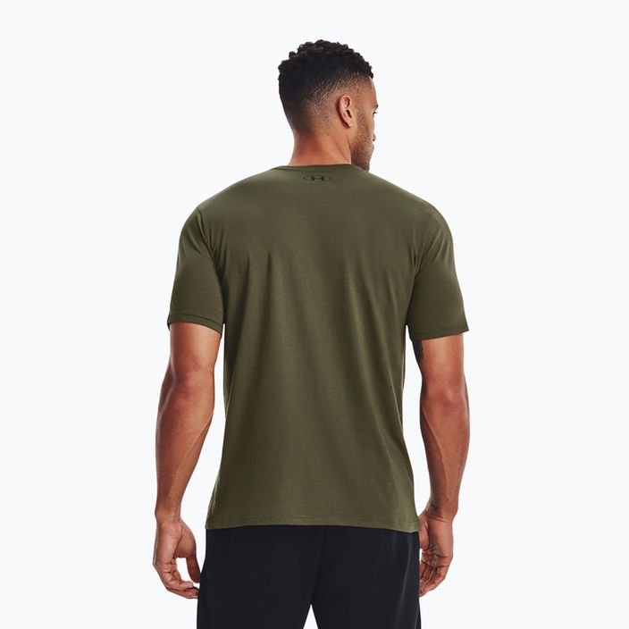 Herren Under Armour Sportstyle Left Chest T-Shirt Marine grün/schwarz 3