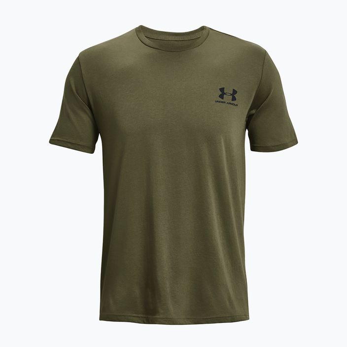 Herren Under Armour Sportstyle Left Chest T-Shirt Marine grün/schwarz 4