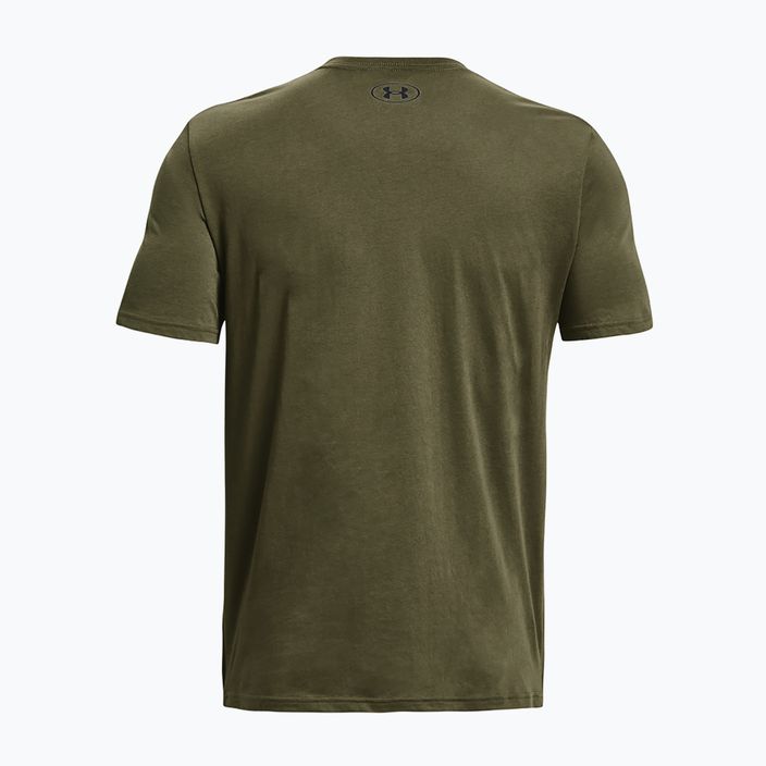 Herren Under Armour Sportstyle Left Chest T-Shirt Marine grün/schwarz 5