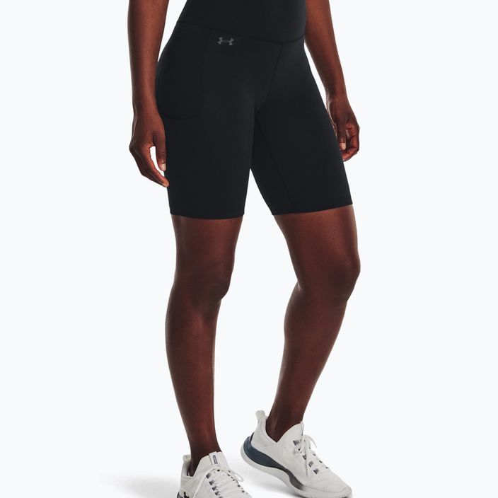 Damen Trainingsshorts Under Armour Motion Bike Short schwarz/jet grey