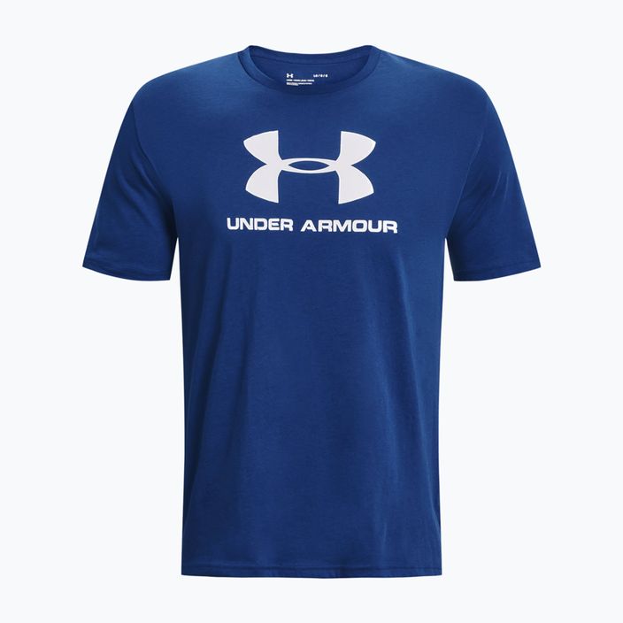 Herren Under Armour Sportstyle Logo SS Trainings-T-Shirt blau 1329590-471