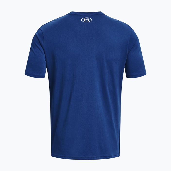 Herren Under Armour Sportstyle Logo SS Trainings-T-Shirt blau 1329590-471 2