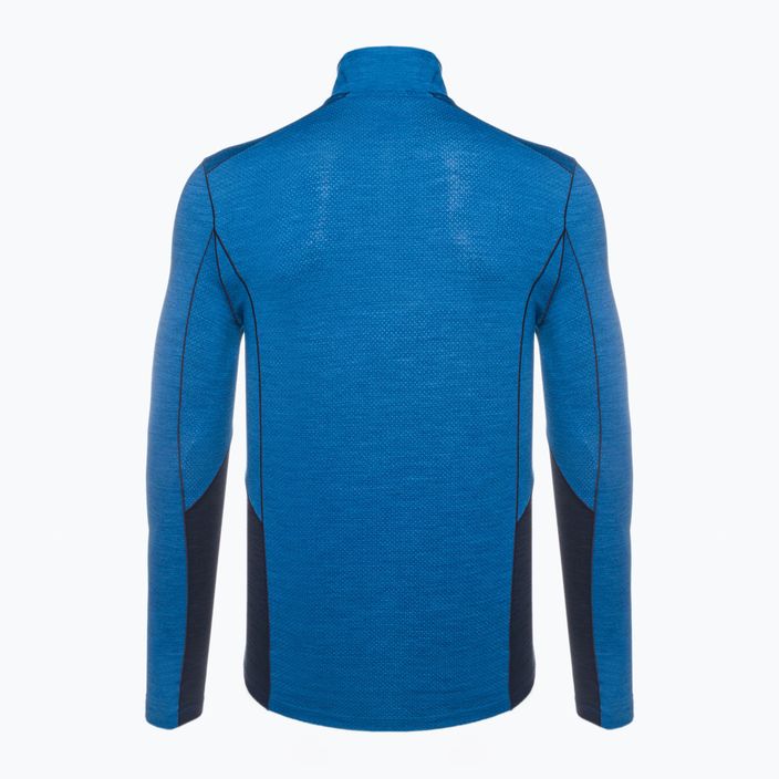 Herren Smartwool Merino Sport LS 1/4 Zip Thermo-T-Shirt blau 11538 2