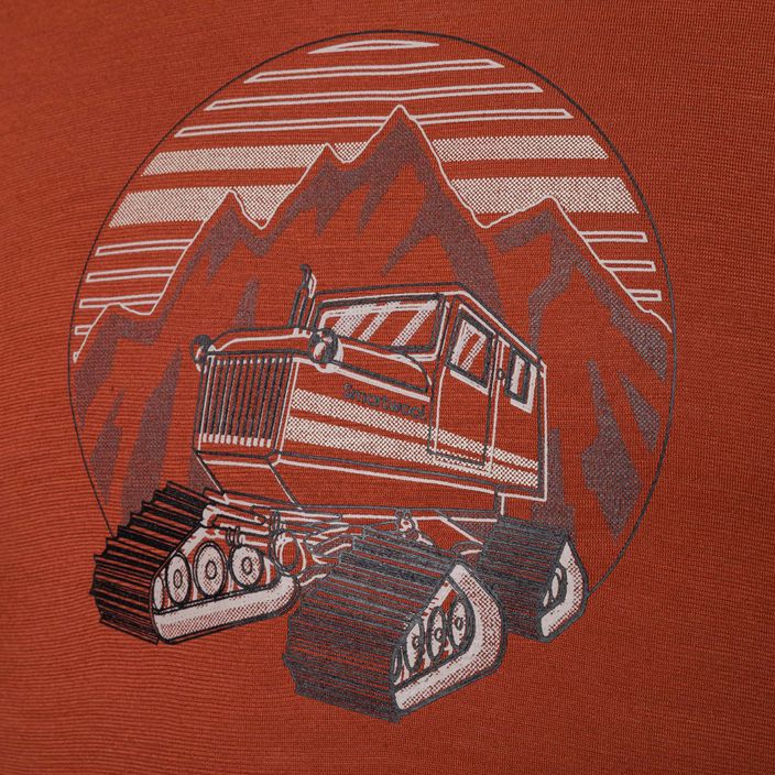 Herren Smartwool Snowcat Trek Grafik-T-Shirt braun 16683 6