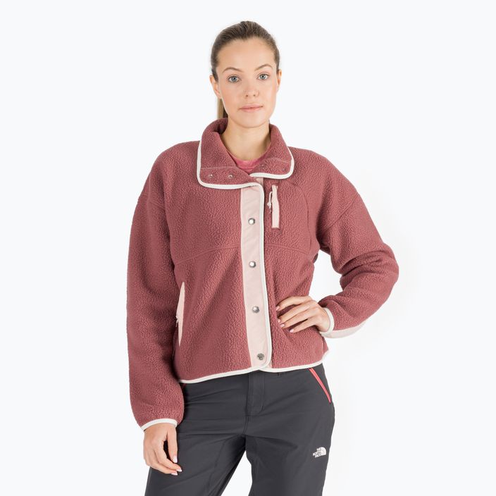 Damen Fleece-Sweatshirt The North Face Cragmont rosa NF0A5A9L93Z1