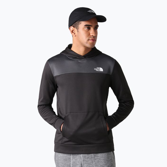 Herren The North Face Reaxion Fleece P/O Hoodie schwarz/ asphaltgrau