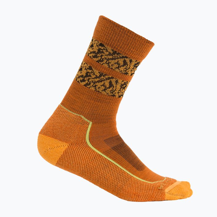 Icebreaker Hike+ Light Crew Natural Summit erde/solar/bio lime Herren-Trekkingsocken 6