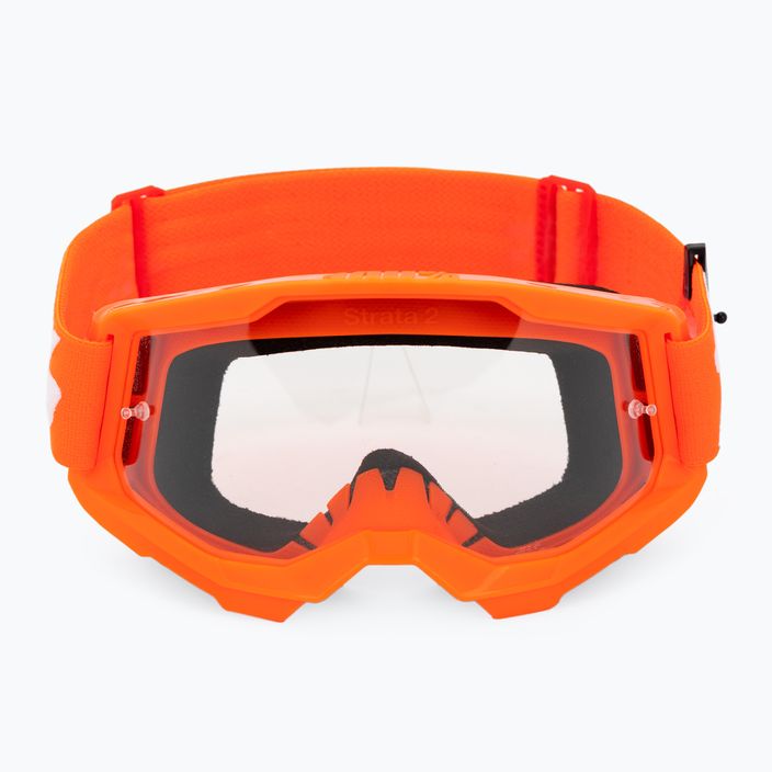 Herren-Radsportbrille 100% Strata 2 orange/klar 50027-00005 2