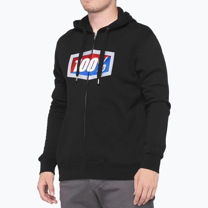 Herren Hoodie Sweatshirt 100% Official Zip Hoodie Fleece black