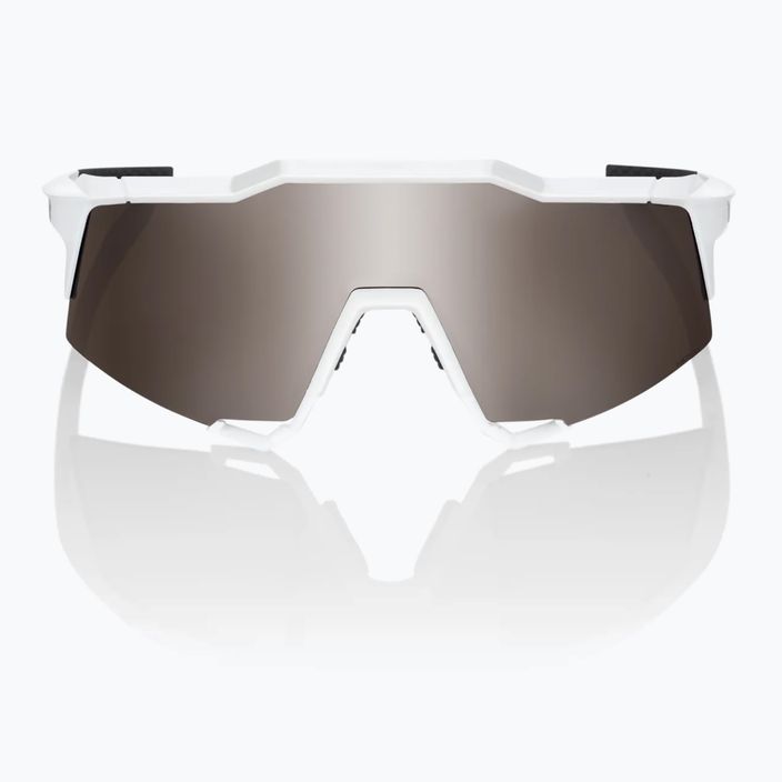 100% Speedcraft matt weiß/hypersilberne Spiegel Radfahrerbrille 60007-00006 8