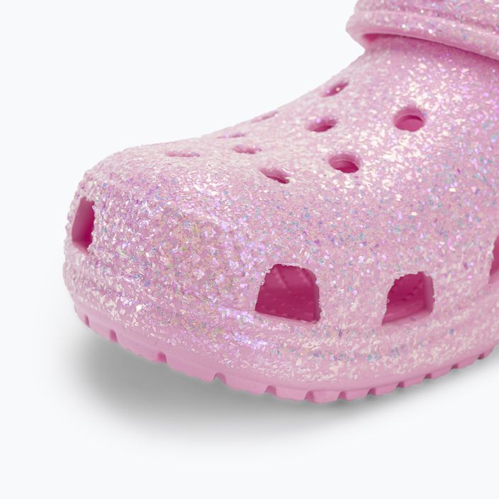 Crocs Classic Glitter Clog flamingo Kinder-Flip-Flops 8