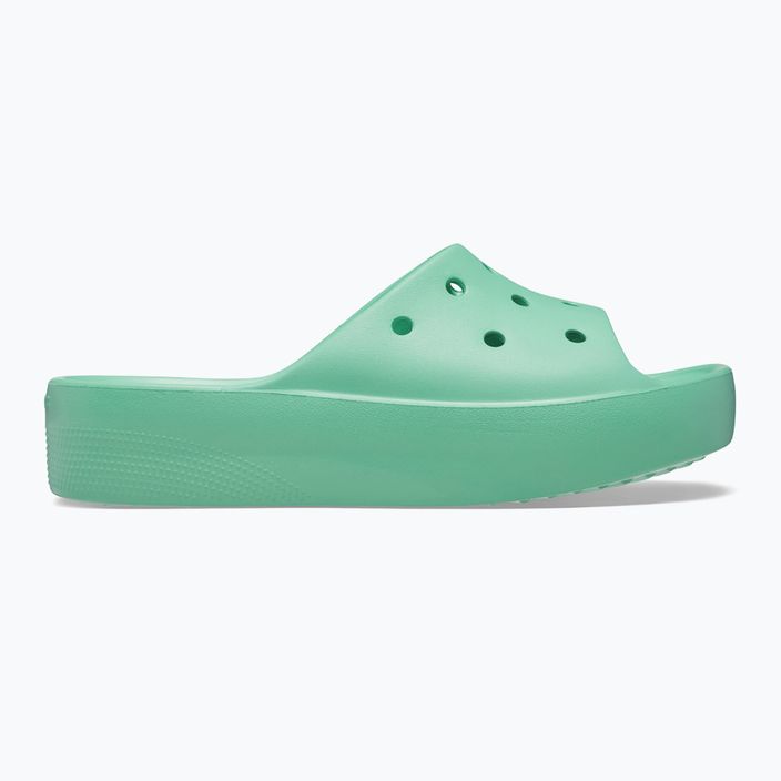 Slides Schlappen  Damen Crocs Classic Platform jade stone 9