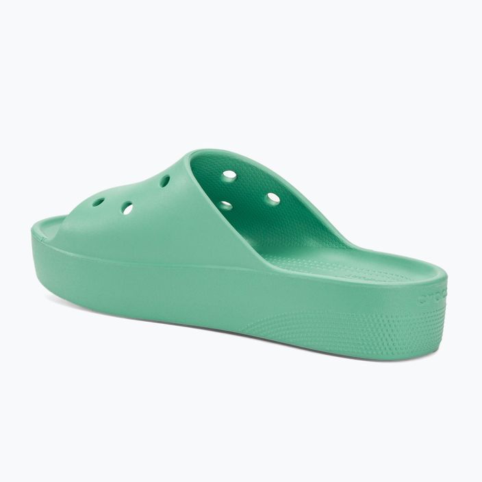 Slides Schlappen  Damen Crocs Classic Platform jade stone 3