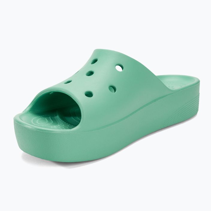 Slides Schlappen  Damen Crocs Classic Platform jade stone 7