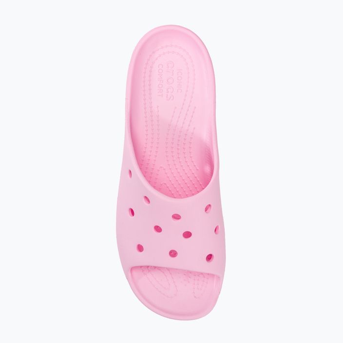 Slides Schlappen  Damen Crocs Classic Platform flamingo 5