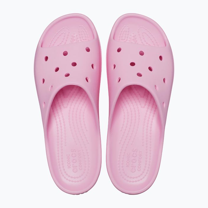 Slides Schlappen  Damen Crocs Classic Platform flamingo 11