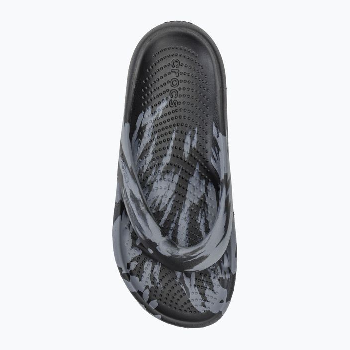 Flip-Flops Crocs Mellow Marbled Recovery black/charcoal 5