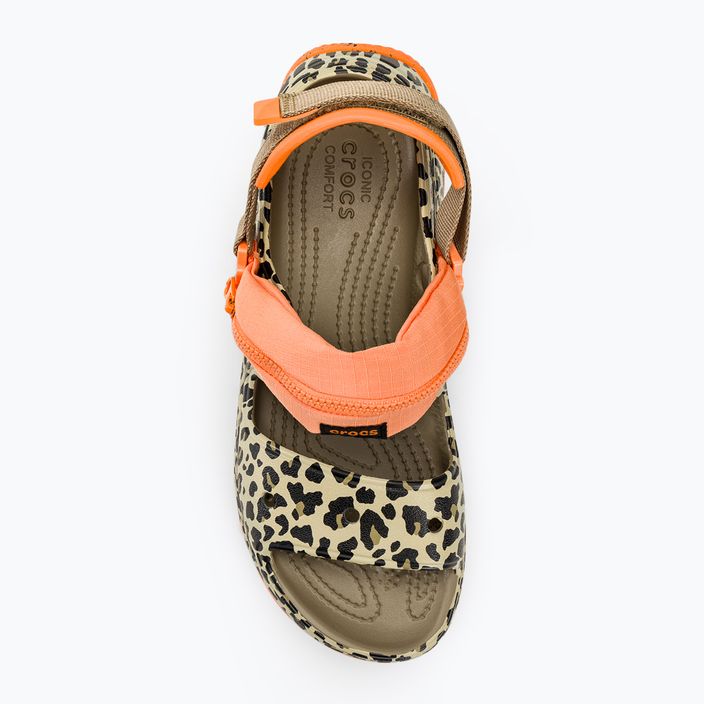 Crocs Hiker Xscape Animal Sandalen khaki/leopard 5