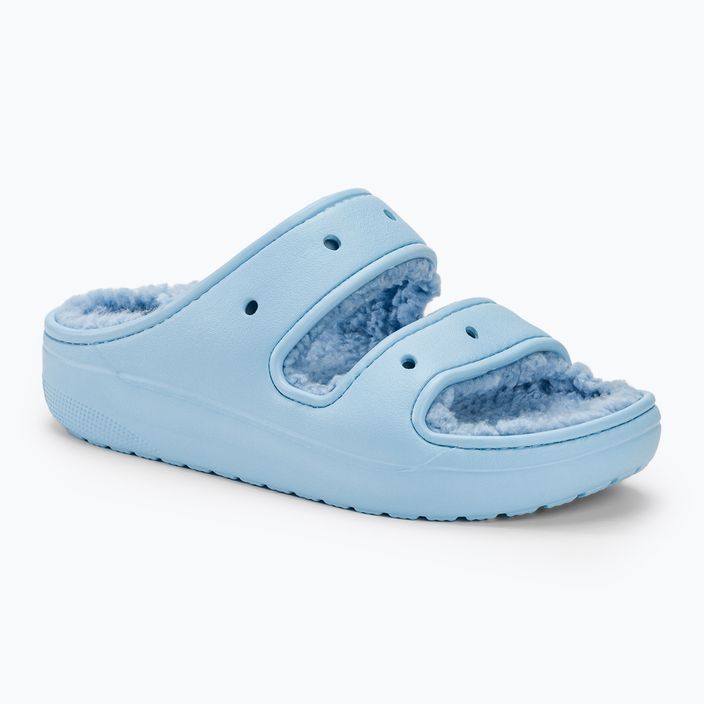 Crocs Classic Cozzzy blaue Calcit-Flip-Flops