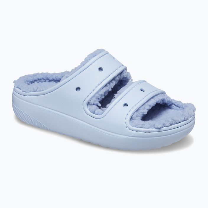 Crocs Classic Cozzzy blaue Calcit-Flip-Flops 8
