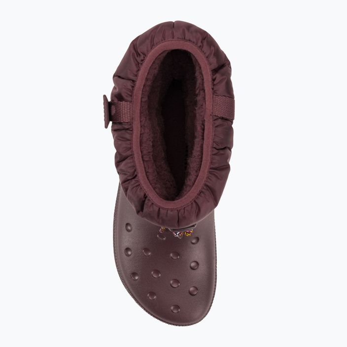 Schneeschuhe Damen Crocs Classic Neo Puff Luxe dark cherry 5