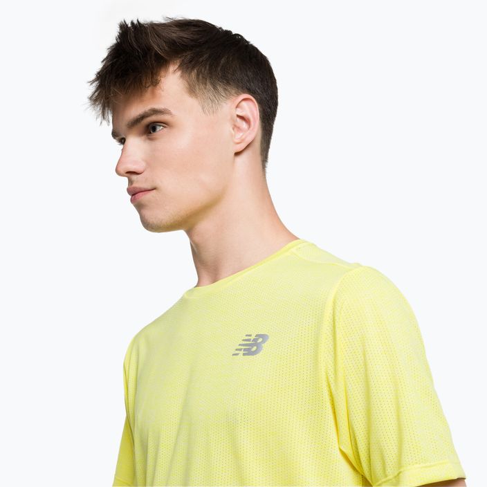 Herren New Balance Top Impact Run T-shirt gelb MT21262CSE 4