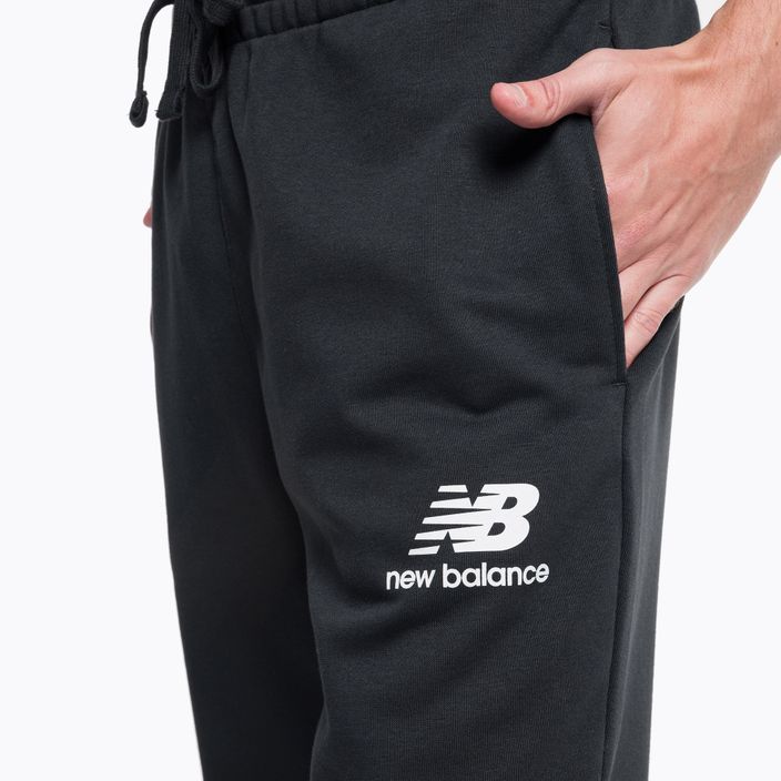 New Balance Essentials Stacked Logo French Herren Trainingshose schwarz NBMP31539BK 4