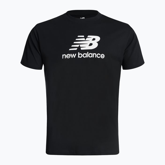 New Balance Essentials Stacked Logo Co Herren-Trainings-T-Shirt schwarz NBMT31541BK 5