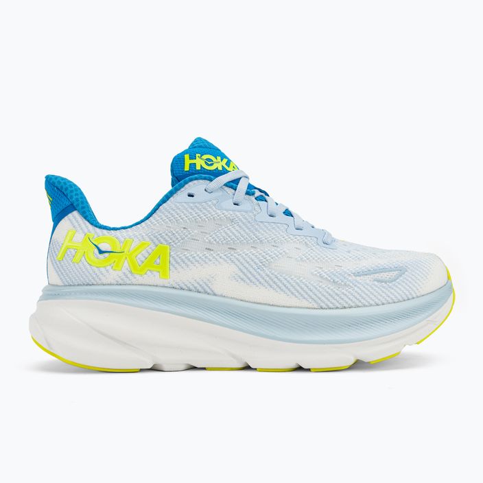 Herren Laufschuhe HOKA Clifton 9 Wide ice water/evening primrose 2