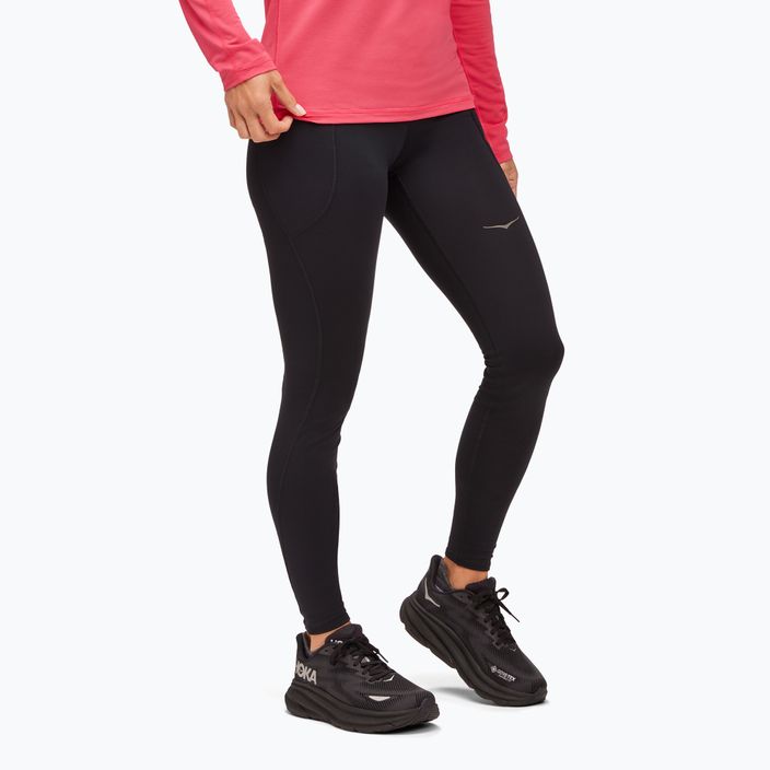 Damen-Laufleggings HOKA Cold Snap Run 28" schwarz