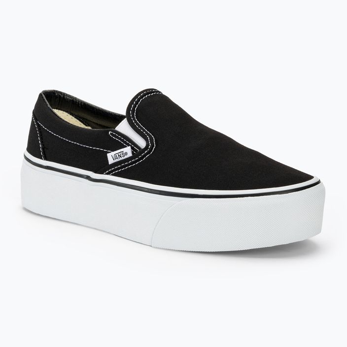 Vans UA Classic Slip-On Stackform schwarz/true white Schuhe