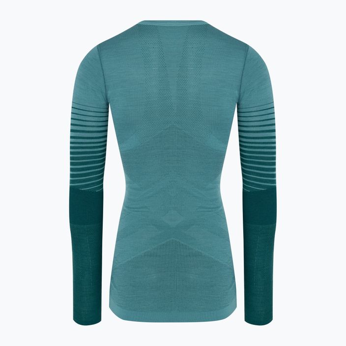 Damen Smartwool Intraknit Thermal Merino Baselayer Pattern Crew cascade longsleeve 4