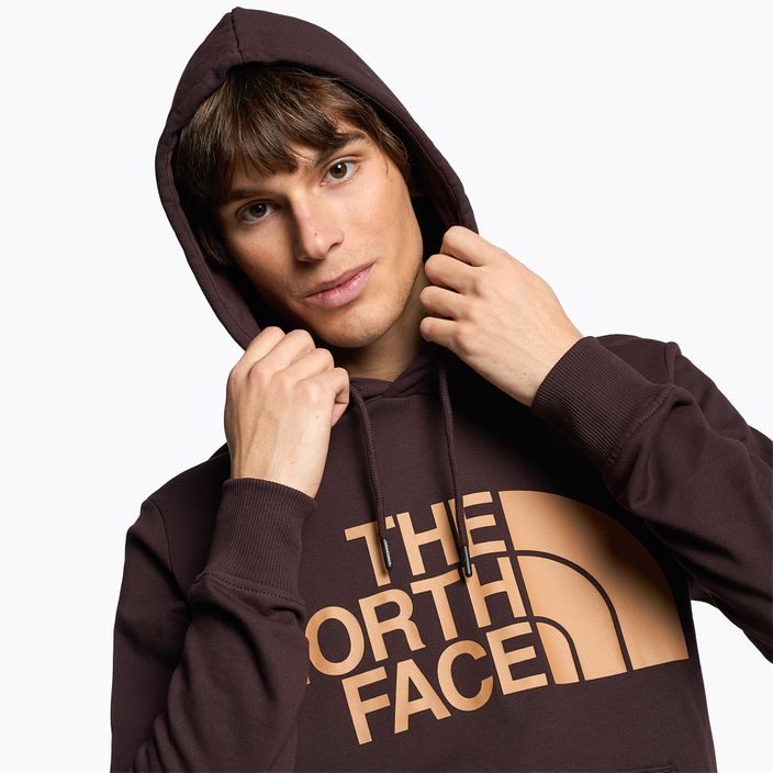 Männer The North Face Standard Hoodie Kohle braun/Mandel Butter Sweatshirt 3