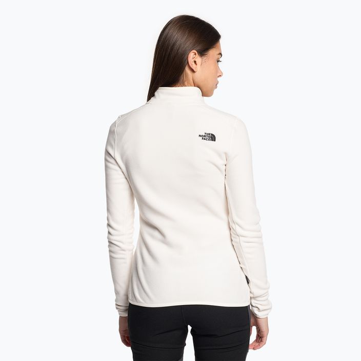 Damen Fleece-Sweatshirt The North Face 100 Glacier 1/4 Zip gardenia weiß 2