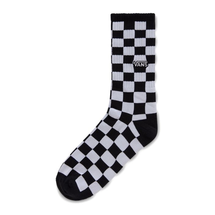 Herren Vans Checkerboard Crew schwarz/weiß Socken 2