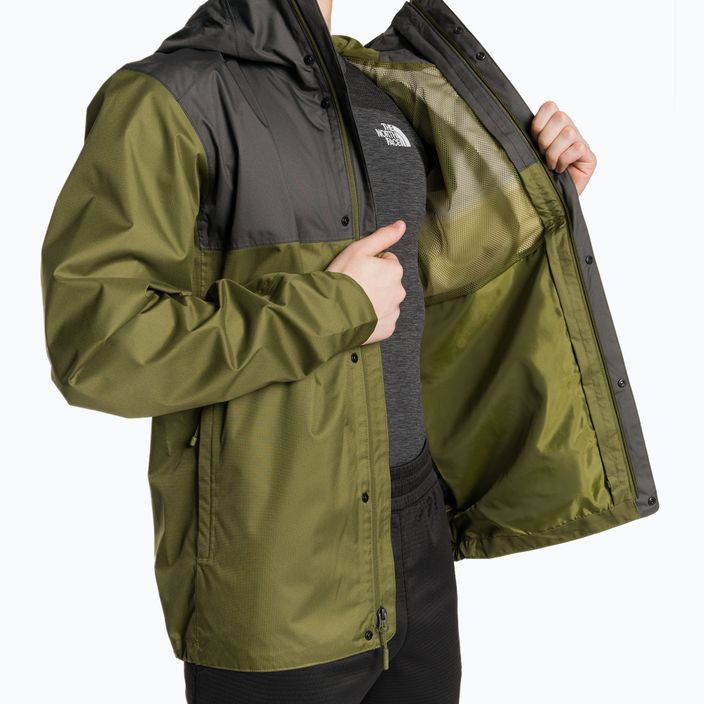 Regenjacke Herren The North Face Quest Zip-In forest olive/asphalt grey 5