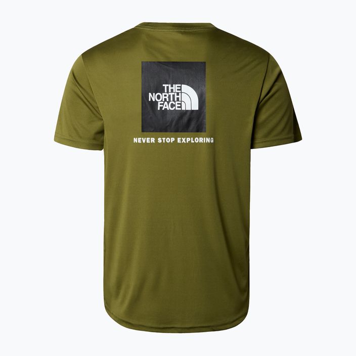 Herren Trainings-T-Shirt The North Face Reaxion Red Box Wald-Olive 2