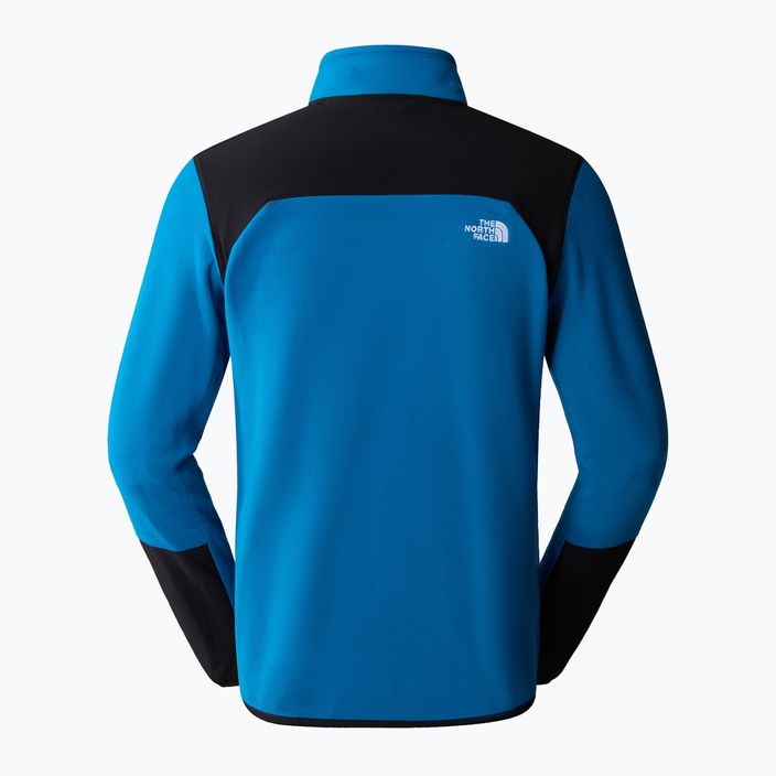 Herren-Trekking-Sweatshirt The North Face Glacier Pro FZ adriatisch blau/schwarz 2