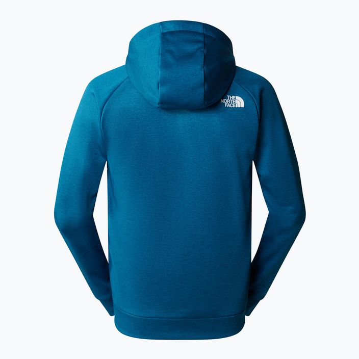 Herren The North Face Reaxion Fleece-Sweatshirt adriatisch blau/dunkel Hitze 2