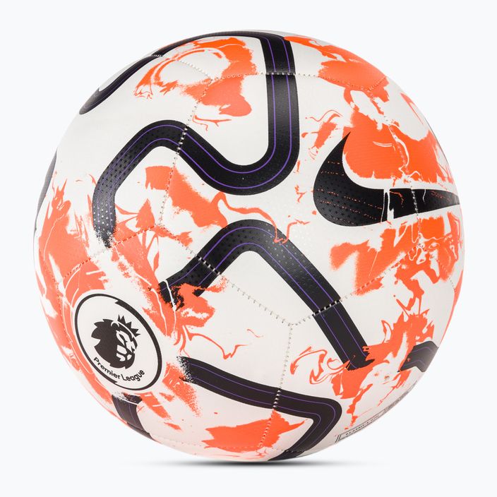 Nike Premier League Fußball Pitch weiß/total orange/schwarz Größe 5 2