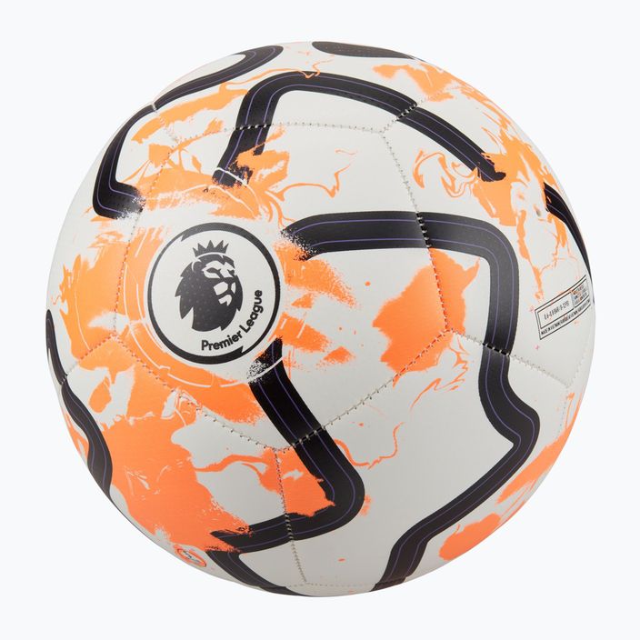Nike Premier League Fußball Pitch weiß/total orange/schwarz Größe 5 5