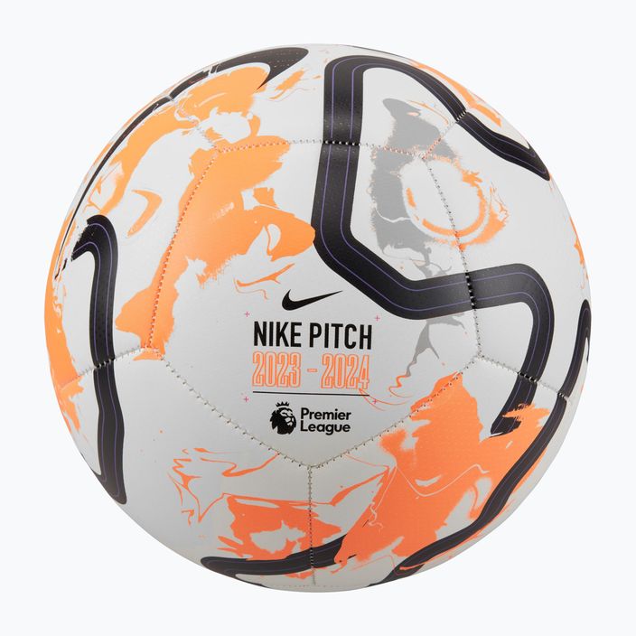 Nike Premier League Fußball Pitch weiß/total orange/schwarz Größe 5 6
