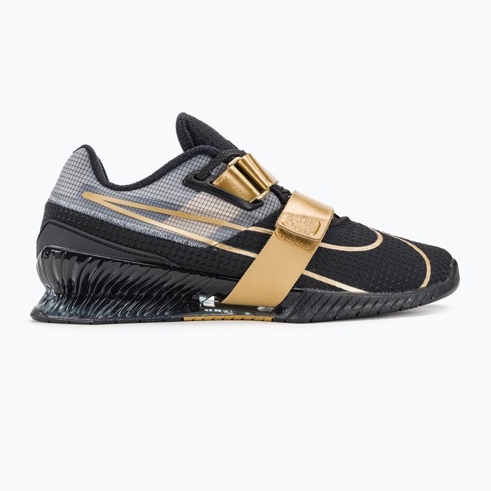 Nike Romaleos 4 schwarz/metallic gold weißer Gewichtheberschuh 2