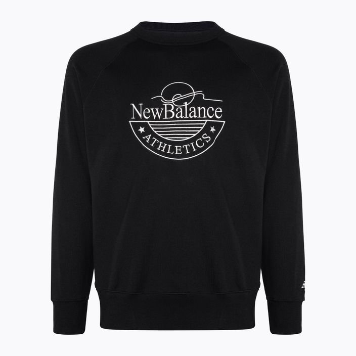 Herren New Balance Athletics Graphic Crew Sweatshirt schwarz 4