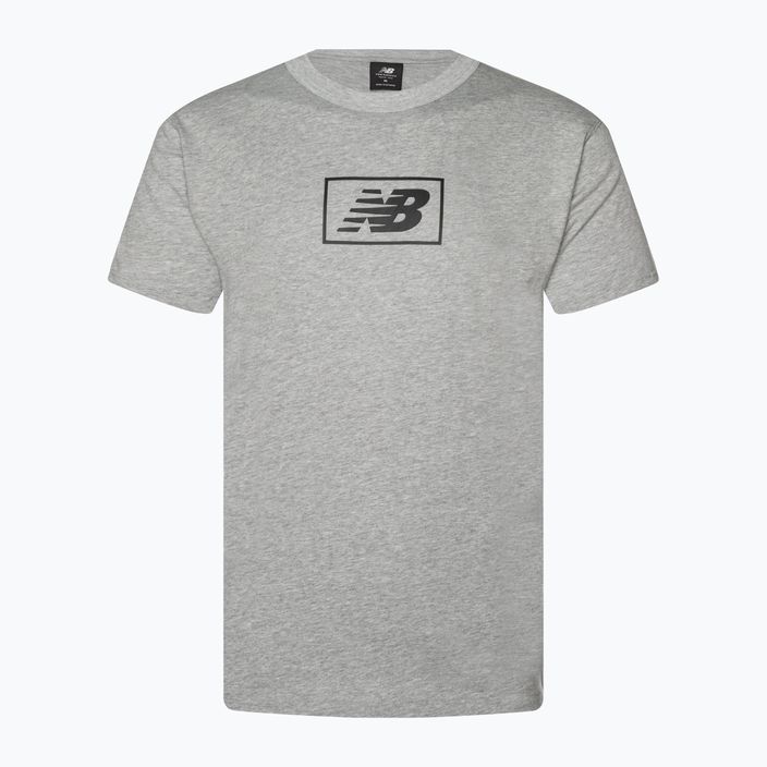 Herren New Balance Essentials Logo sportlich grau T-shirt 4