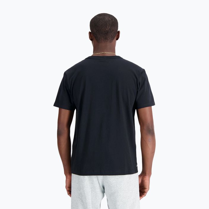 Herren New Balance Essentials Logo-T-Shirt schwarz 2