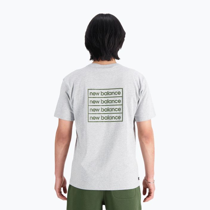 Herren New Balance Essentials Winter sportlich grau t-shirt 2