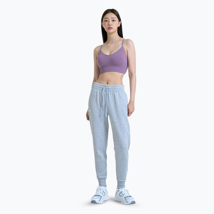 Under Armour Damen Rival Fleece Jogger mod grau hell heather/weiß Hose 4