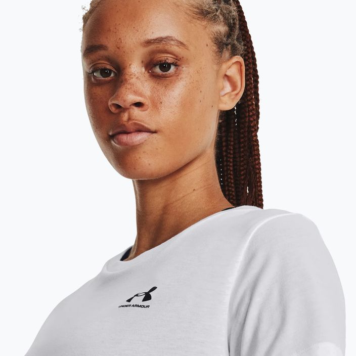 Under Armour Sportstyle LC Damen-T-Shirt weiß/schwarz 3