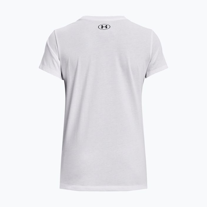 Under Armour Sportstyle LC Damen-T-Shirt weiß/schwarz 5